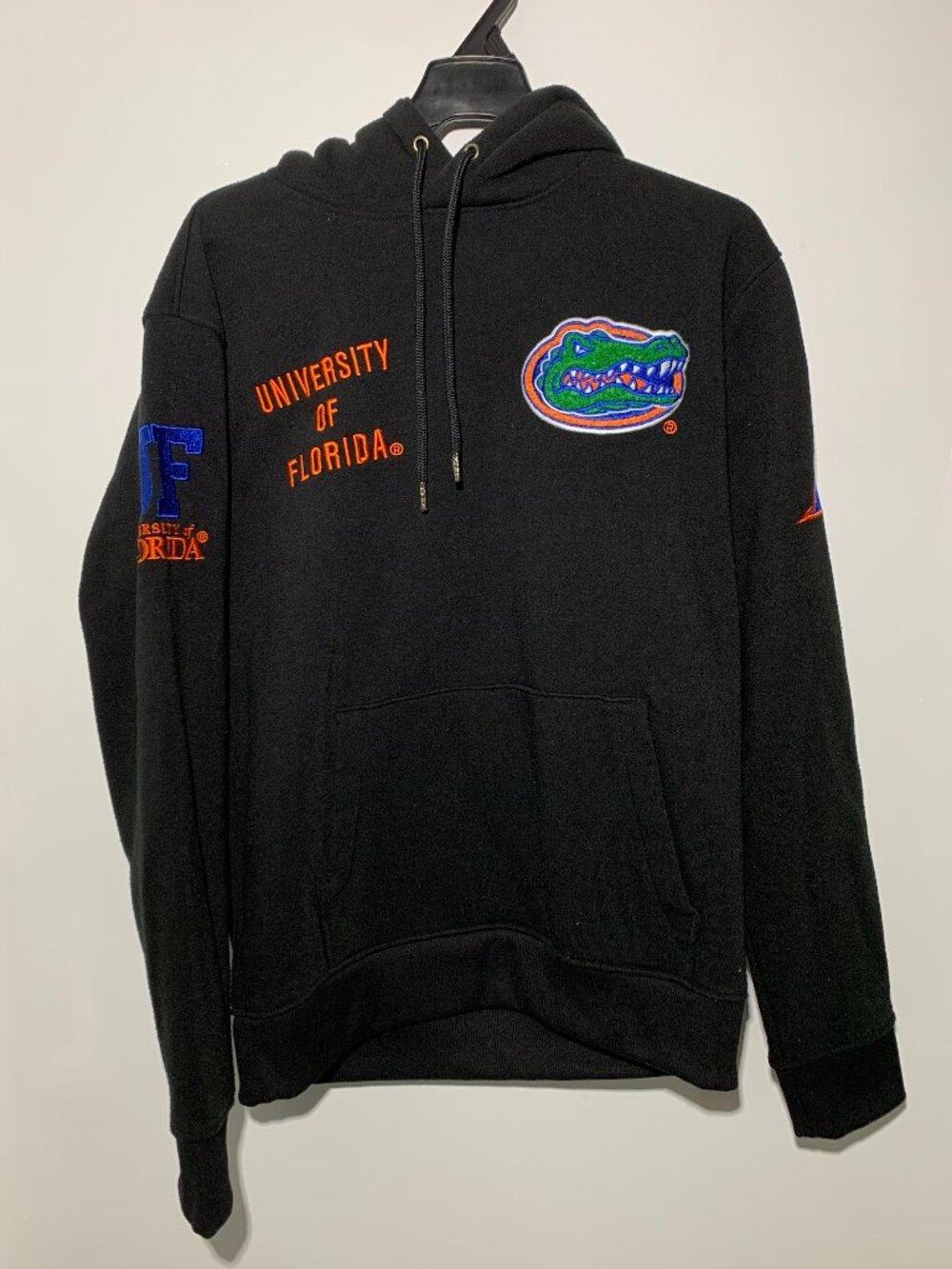 University of Florida Gators Hoodie Sweatshirt Black Embroidered Logo Men's L/XL